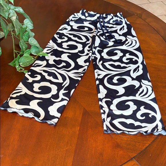 Colada Co. Other - Girls Navy & White Swirl Lounge Pants with Drawstring